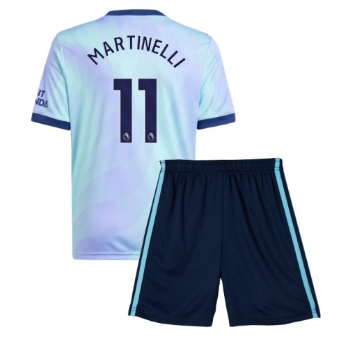 Fotbalové Dres Arsenal Gabriel Martinelli #11 Dětské Alternativní 2024-25 Krátký Rukáv (+ trenýrky)